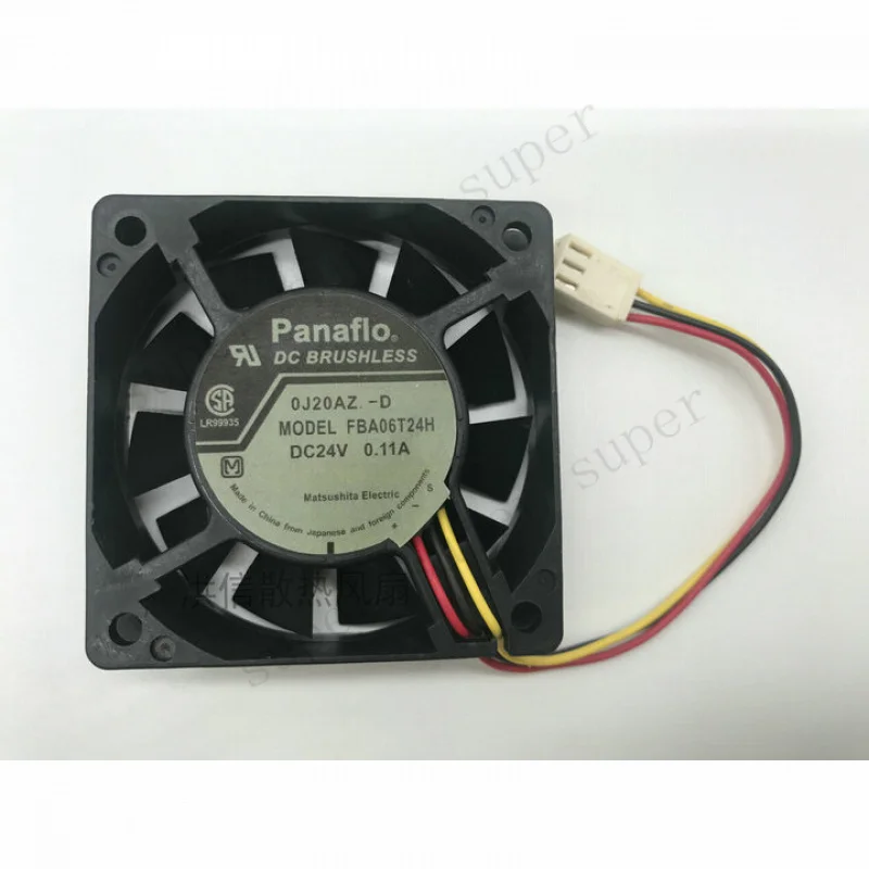 S+   For Panaflo 6015 FBA06T24H DC24V 0.11A inverter cooling fan