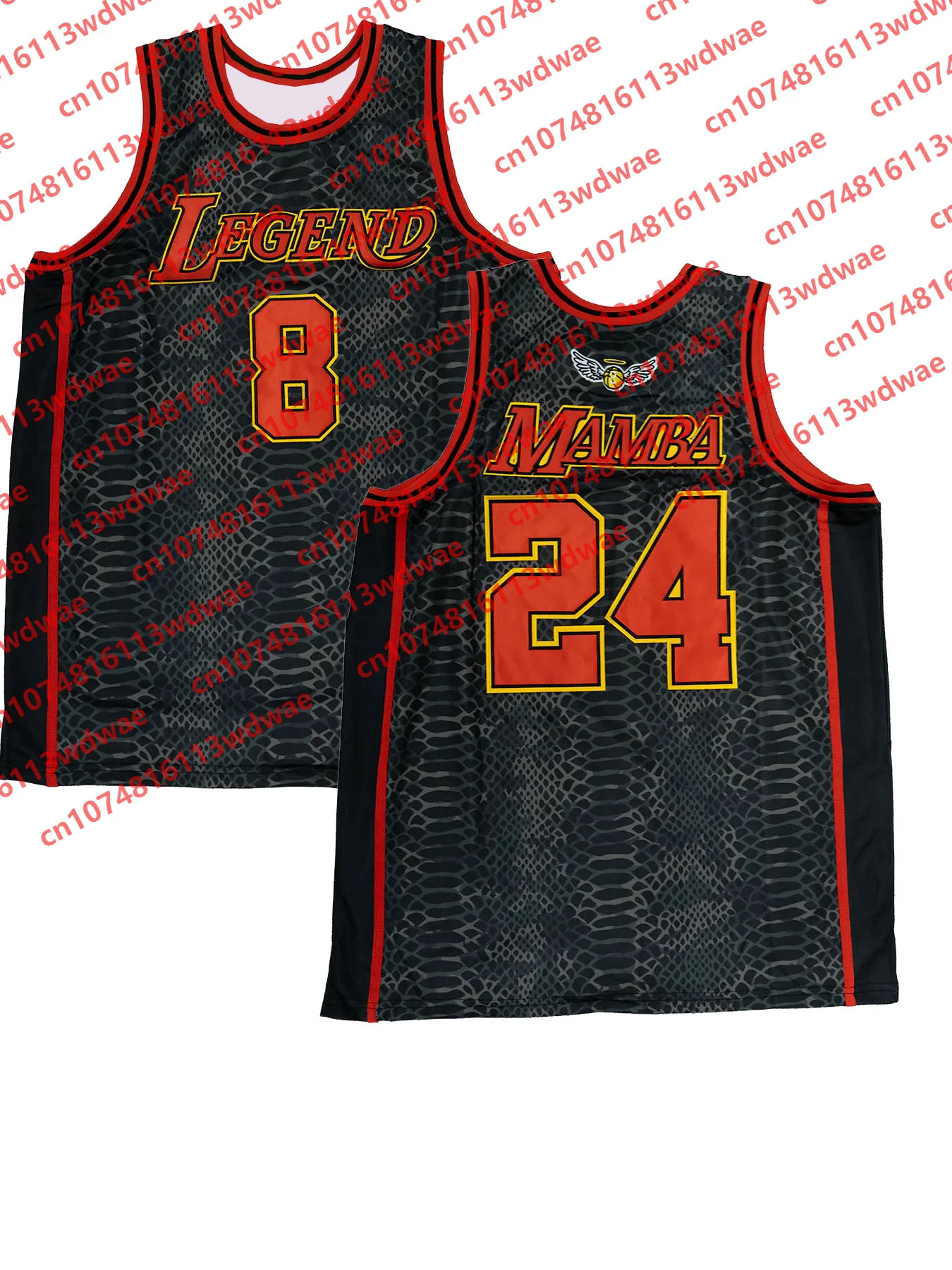 2026 New Mamba Legend 8 24 Snake Skin Basketball Jersey Men Sleeveless Retro Fan Sports Tank Top Streetwear Kid Uniform view 3