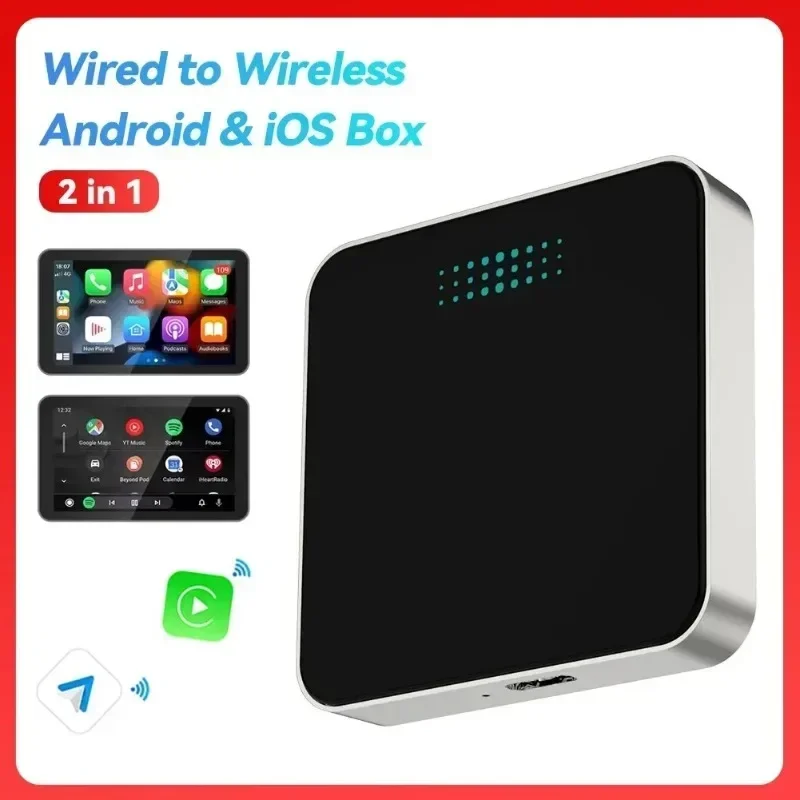 Android 13 Smart CarPlay Ai Box Wired To Wireless CarPlay Wireless Android Auto for Netflix for YouTube GPS 5GWiFi 2024