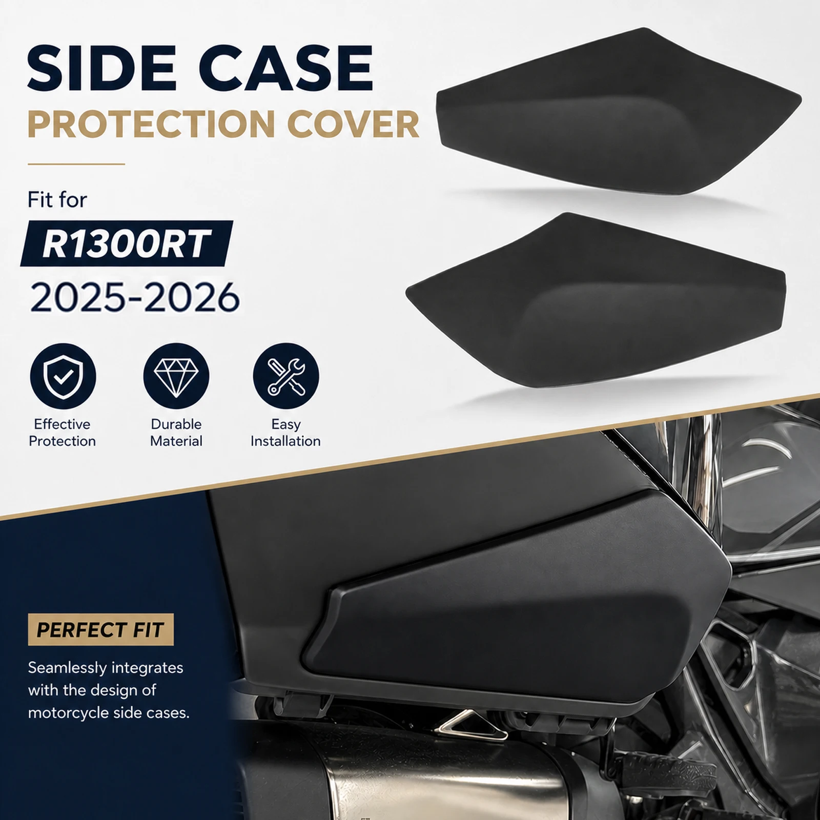 For BMW R1300RT 2025 R1300 RT 2026 New Motorcycle Side Case Protection Pad Cover Pannier Guard Box Decorative Anti-Collision