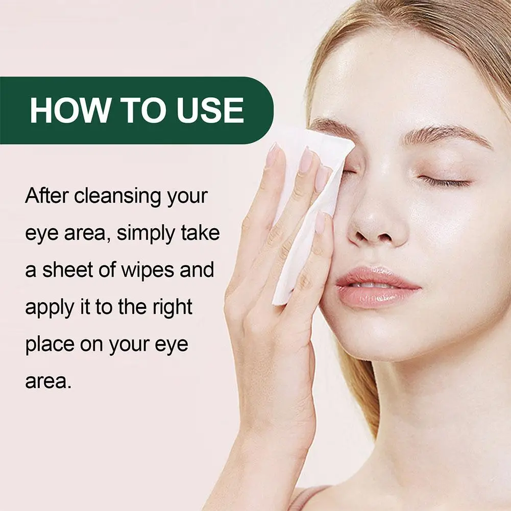 20Pcs Eyelid Cleansing Wipes Mite Removal Wet Wipes Natural Eyelash Makeup Remover For Blepharitis Itchy Stye Eyes
