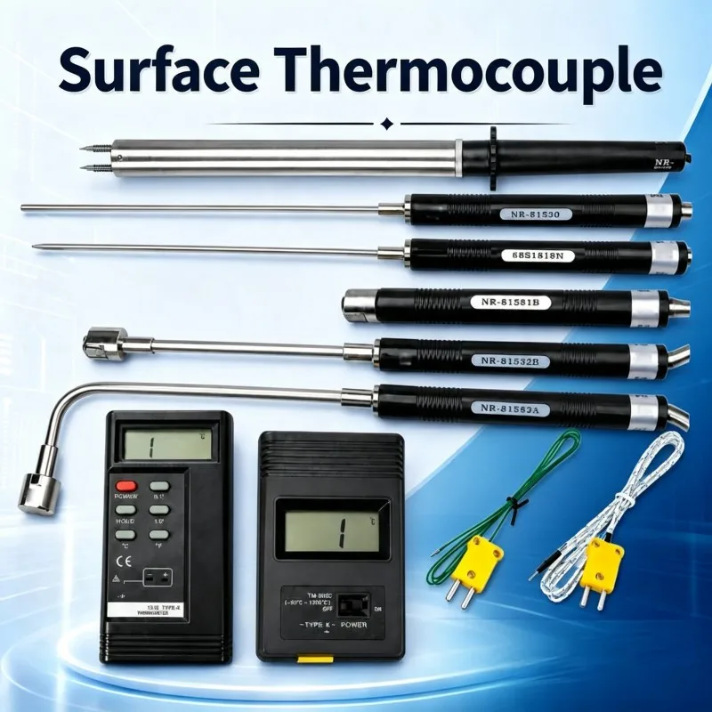 Surface Thermocouple Industrial-Grade Handheld K-Type Temperature Sensor with Probe Tip NR Series for quick and reliable reading