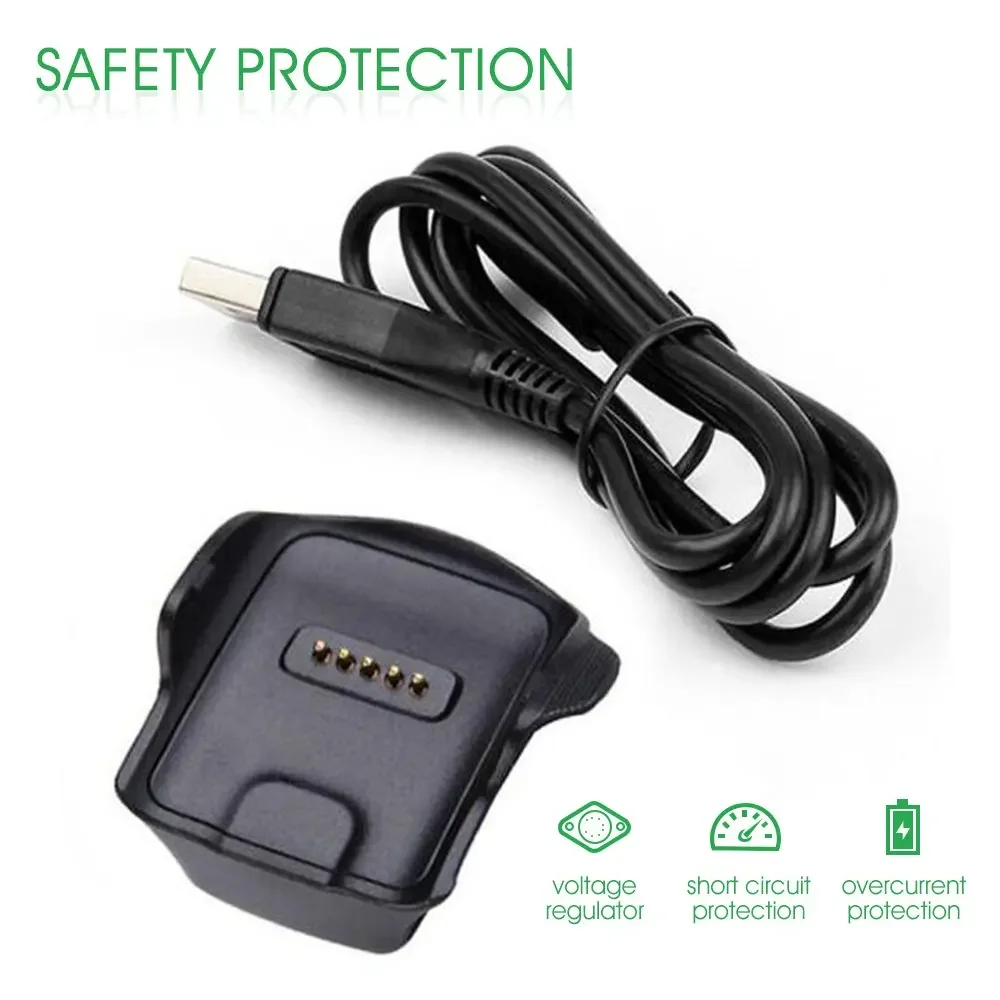 Base de carga de escritorio para Samsung Gear Fit R350 Smart Watch negro (Samsung Galaxy Gear R350)