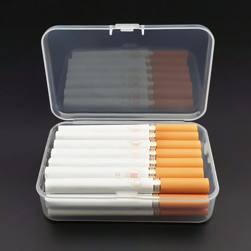 Cigarette Box Lightweight Flip Cover Plastic Cigarette Case Men Women Smoking  Large Capacity And Durable Storage Box