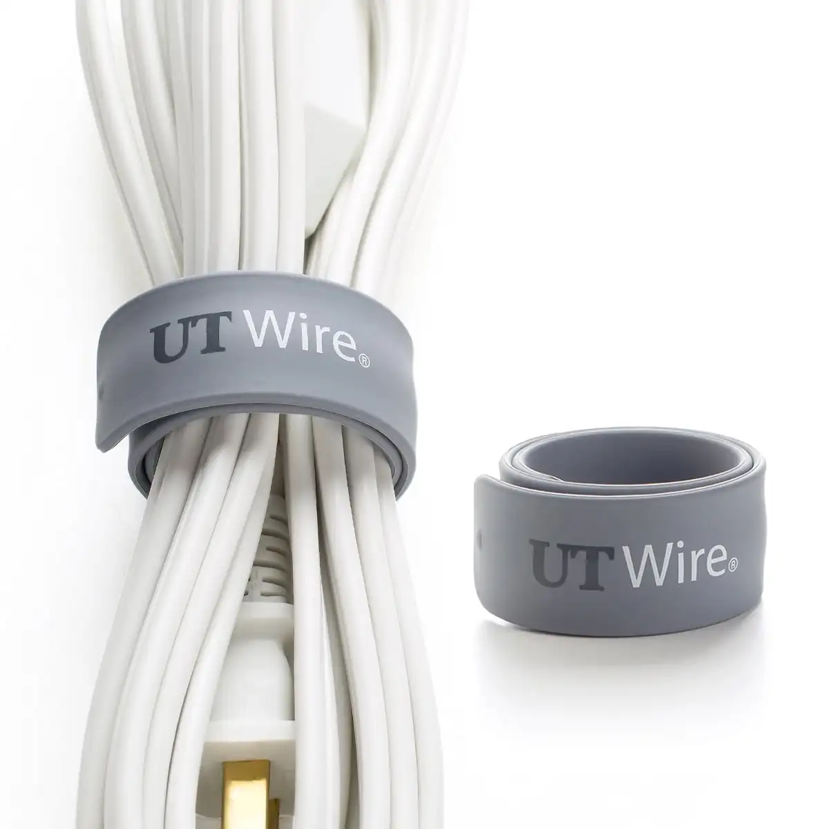 

UT Wire Speedy Silicone Cable Wraps 10 Gray UTW-SWM2-GY