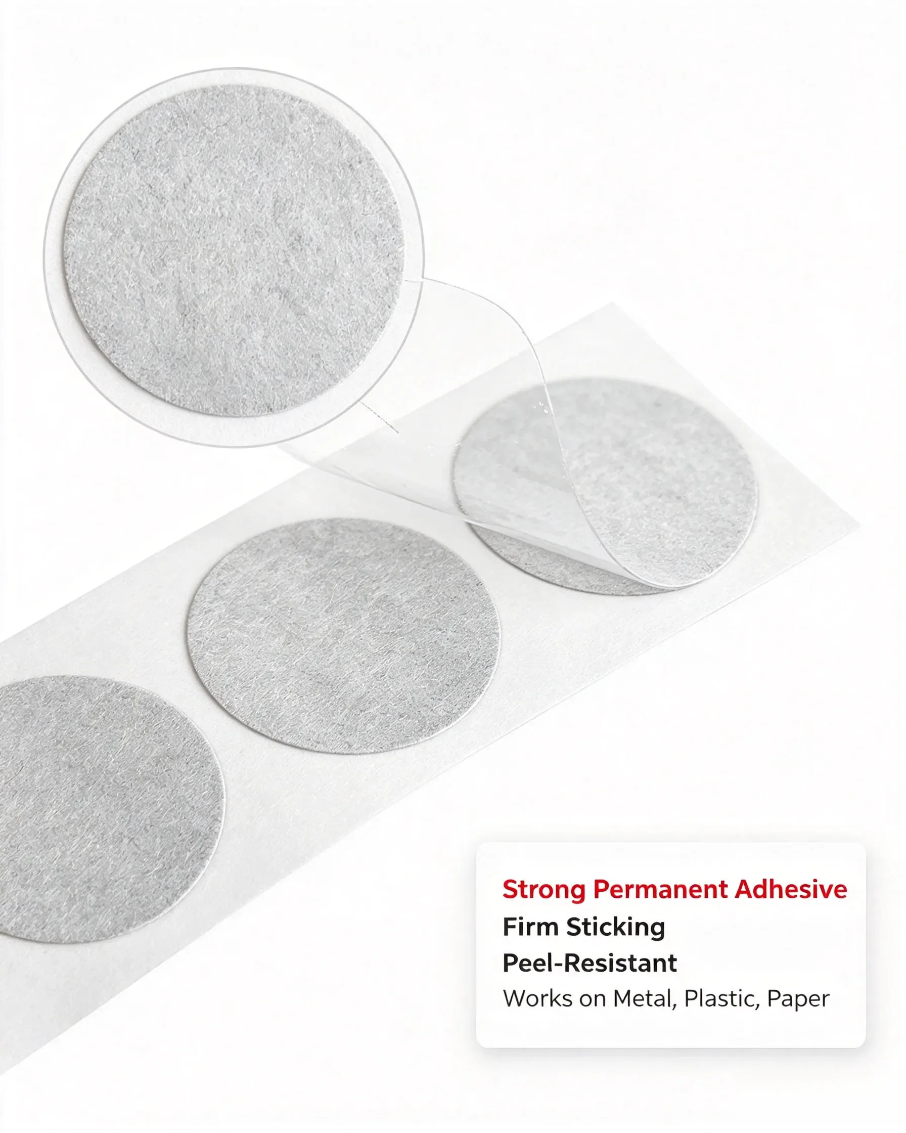 On-Metal NTAG215 NFC Tags Stickers, Anti Interference Original Chip 504Bytes Rewritable RFID Labels 13.56MHz ISO14443A For All N