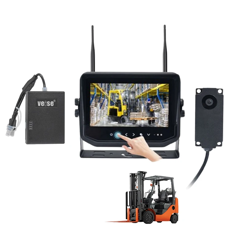 الكل في واحد AI 360 درجة اللاسلكية رافعة شوكية نظام الكاميرا HD AHD صورة مقاوم للماء كاميرا النقل الأمامي للرافعات الشوكية LINDE YALE #1