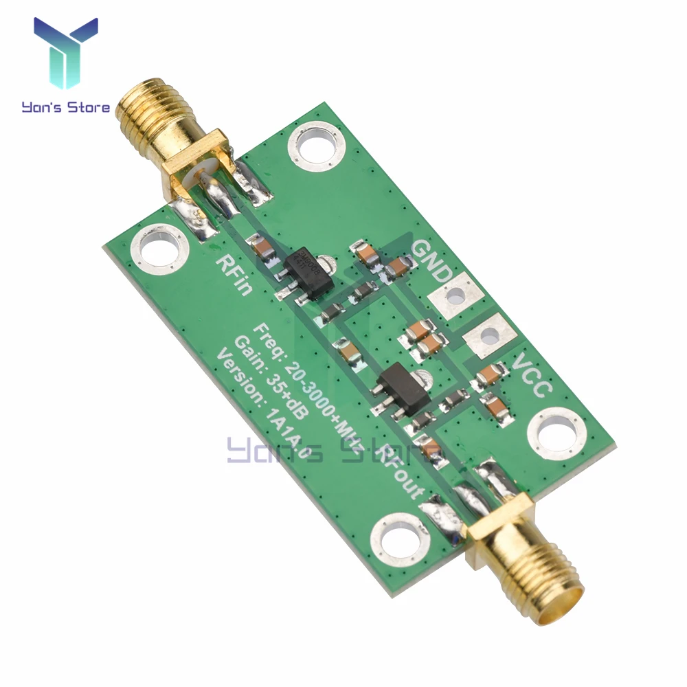 20-3000MHz 35dB Gain Low Noise LNA RF Broadband Amplifier Module For FPV Racing Drone