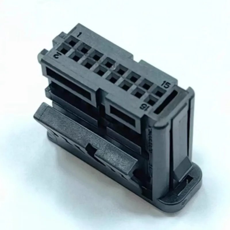 2320016-1 NANOMQS 16P Carcaça de terminal fêmea, escudo de conector elétrico em miniatura isolado para eletrônicos automotivos/fio