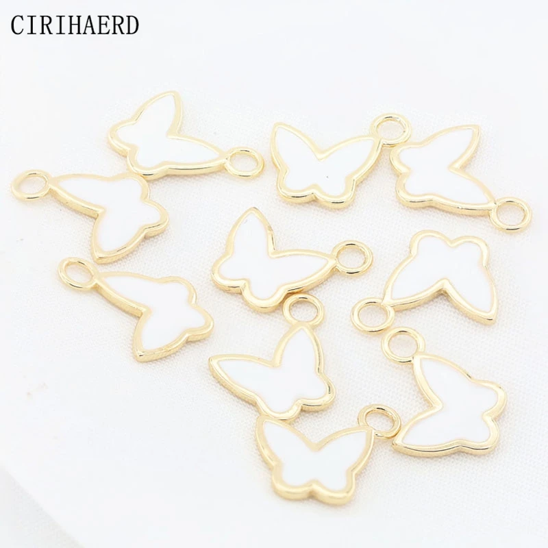 

DIY Bracelet Pendant 14K Gold Plated Cute Butterfly Charms And Pendants For Jewelry Making Supplies Necklace Accessories Charms