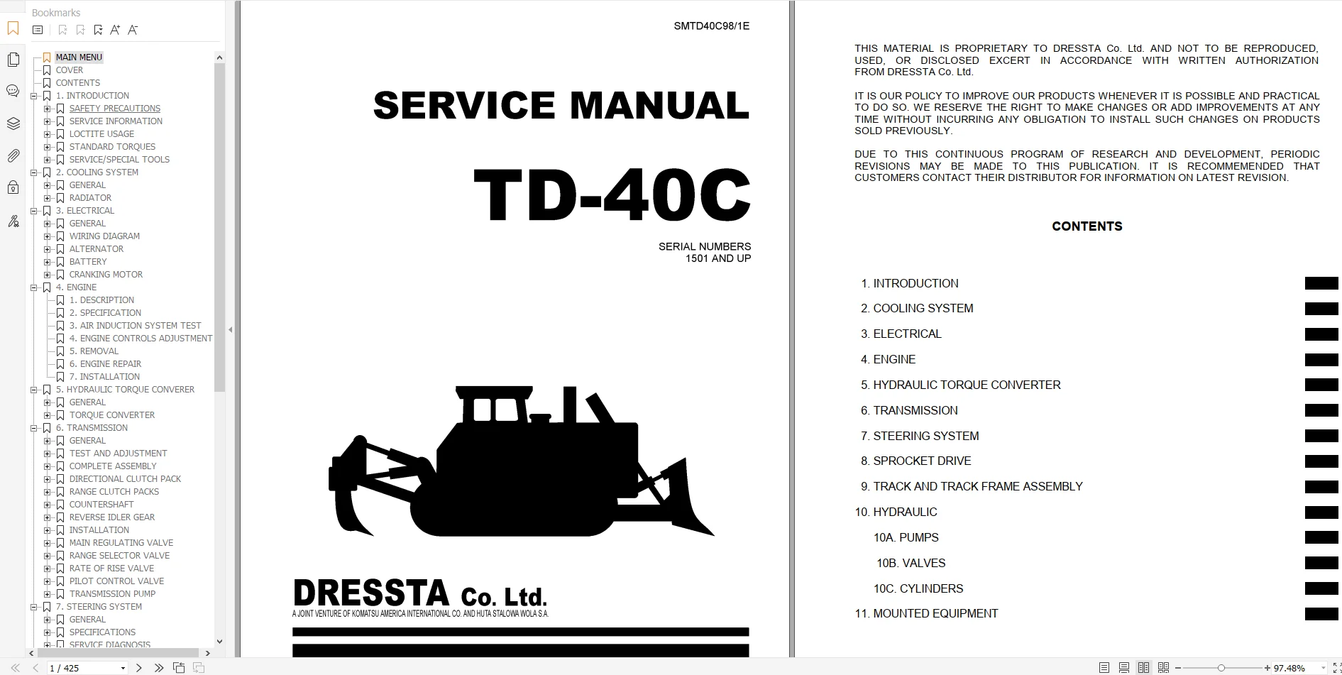 Komatsu Dozers 2022 3.07 GB PDF Shop Manual, Operator Maintenance & Circuit Diagram