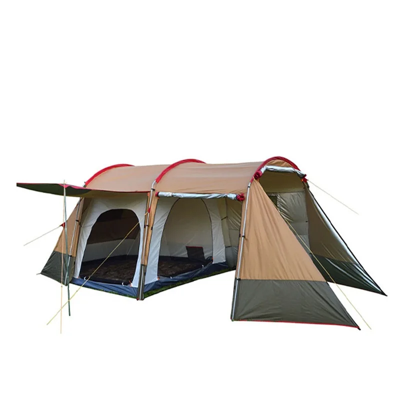 

Manufacturer Directly Sells Two Bedrooms Family Tent Outdoor Leisure Camping Tent 3-4 People Beach Tent