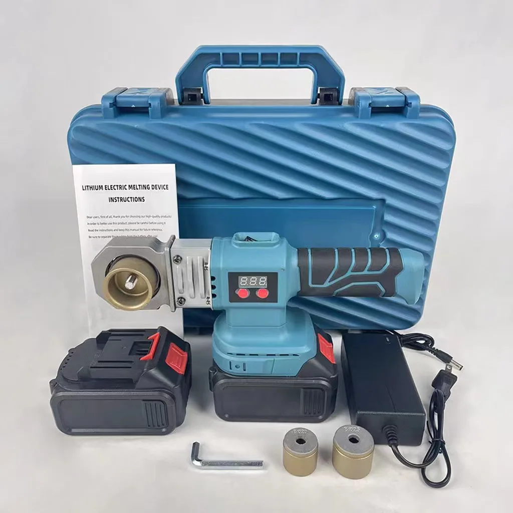 Portable Rechargeable Electronic Thermostatic Water Pipe Hot Melt Machine New Cordless PPR Welding Fuser with Hot Melt Features