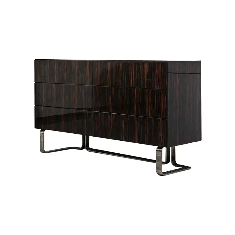 Luxury Design Solid Wood 3 Drawers Adjustable Console Table for Living Room and Hotel Use