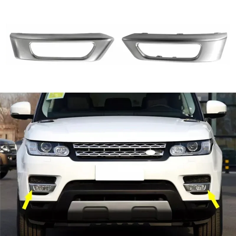 

Reliable-1 Pair Front Bumper Fog Light Cover Bezel Frame For Land Rover Range Rover Sport L494 2014-2017 LR045049 LR045048 Parts