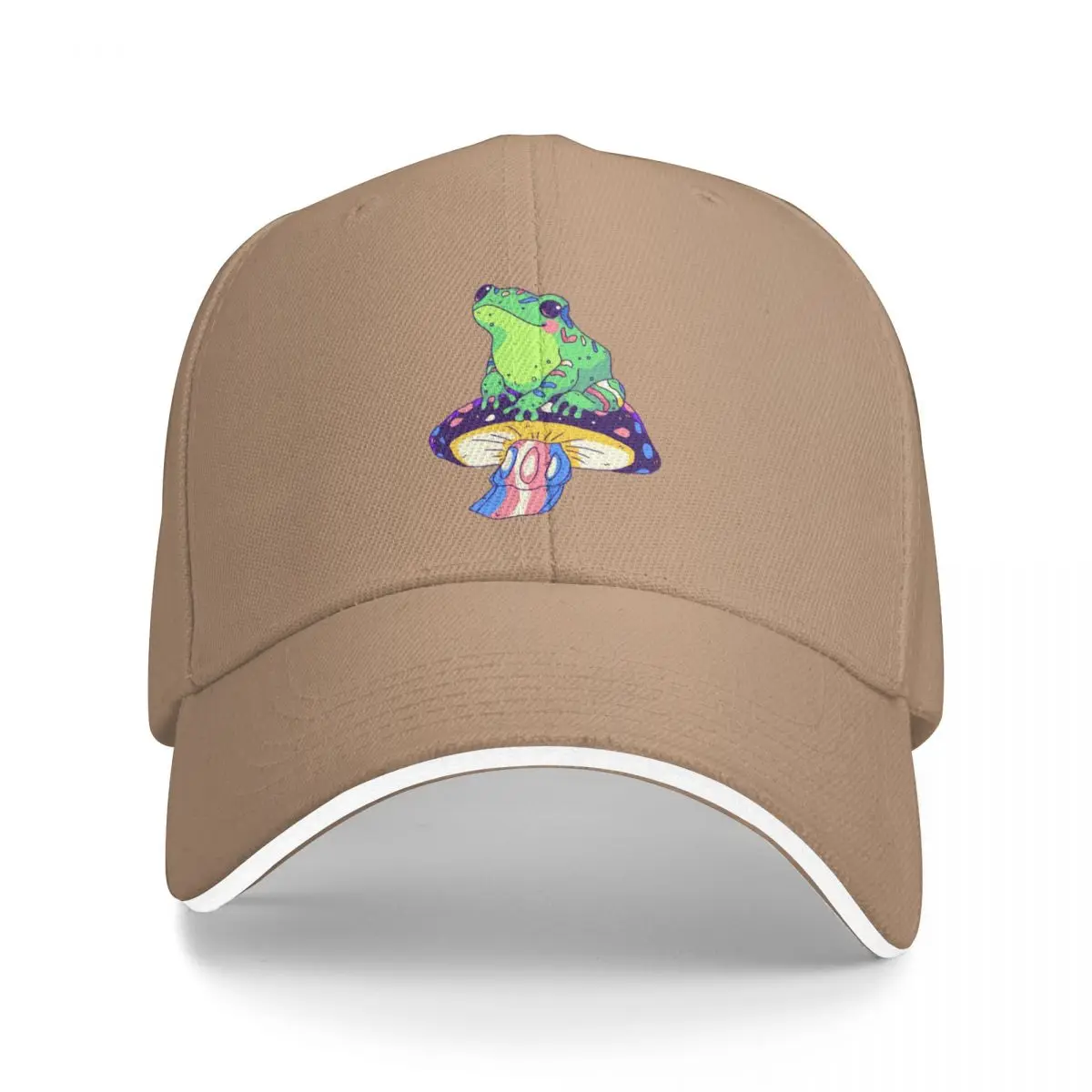 

Trans pride frog! Bucket Hat Baseball Cap trucker hats baseball cap man men's hat luxury Women's