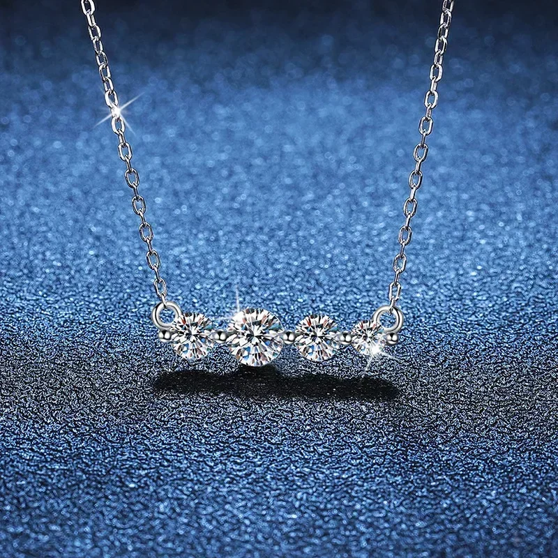 100-925-スターリングシルバー-4-ストーン-12ct-d-カラーモアッサナイトペンダントネックレス女性のためのスパークリングウェディングパーティーファインジュエリー