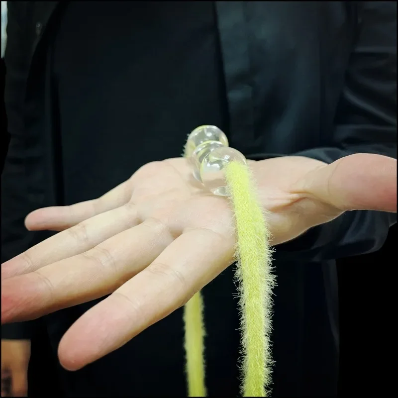 Corda milagrosa da vovó através da bola truque de magia clássico com ilusão de comédia, adereço de palco fácil de usar mágicos truque engraçado