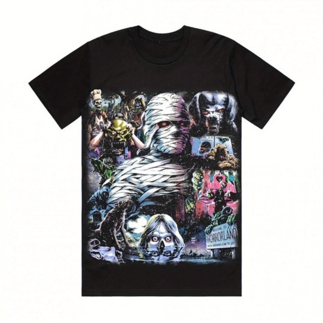 

Goosebumps Unisex Casual Fashion T-shirt Gift Top Men's T-Shirt Black Casual Crew Neck Cotton Tee Men Women Summer