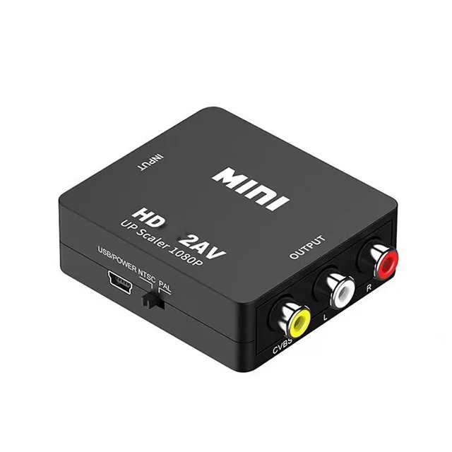 HDMI-متوافق مع محول AV RCA ، RCA ، AV ، CVSB ، LR فيديو ، قشارة مركبة ، محول للكمبيوتر ، HDTV ، جهاز عرض