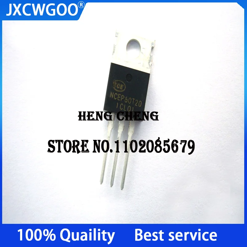 10 Uds. 100% nuevo y original NCEP60T20 TO-220 N/200A/60V/1.9MR/VTH=2.8V