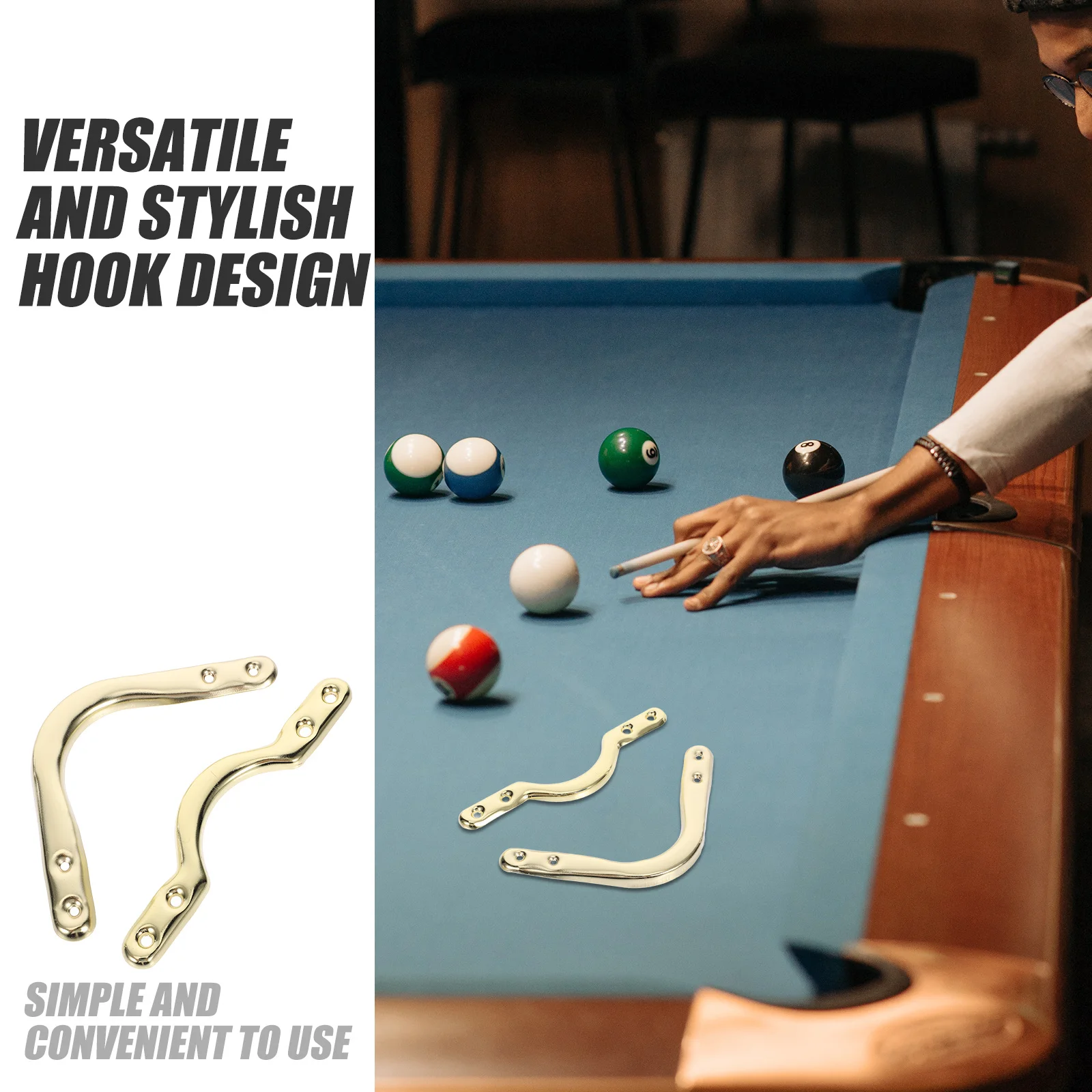 

6Pcs Pool Table Corner Iron Brackets Billiards Net Bag Holder Stable Metal Fixture Billiard Pocket Replacement Kit