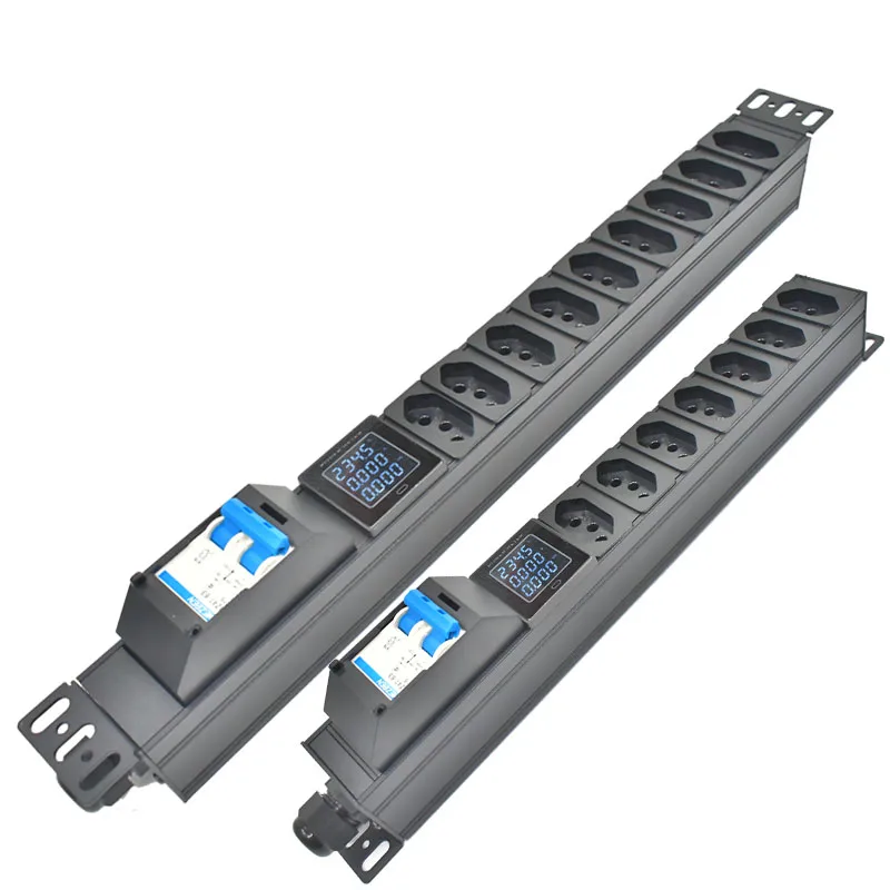 

Network Cabinet Rack PDU Power Strip 6/32A 4000/8000W Brazil output socket Digital display ammeter