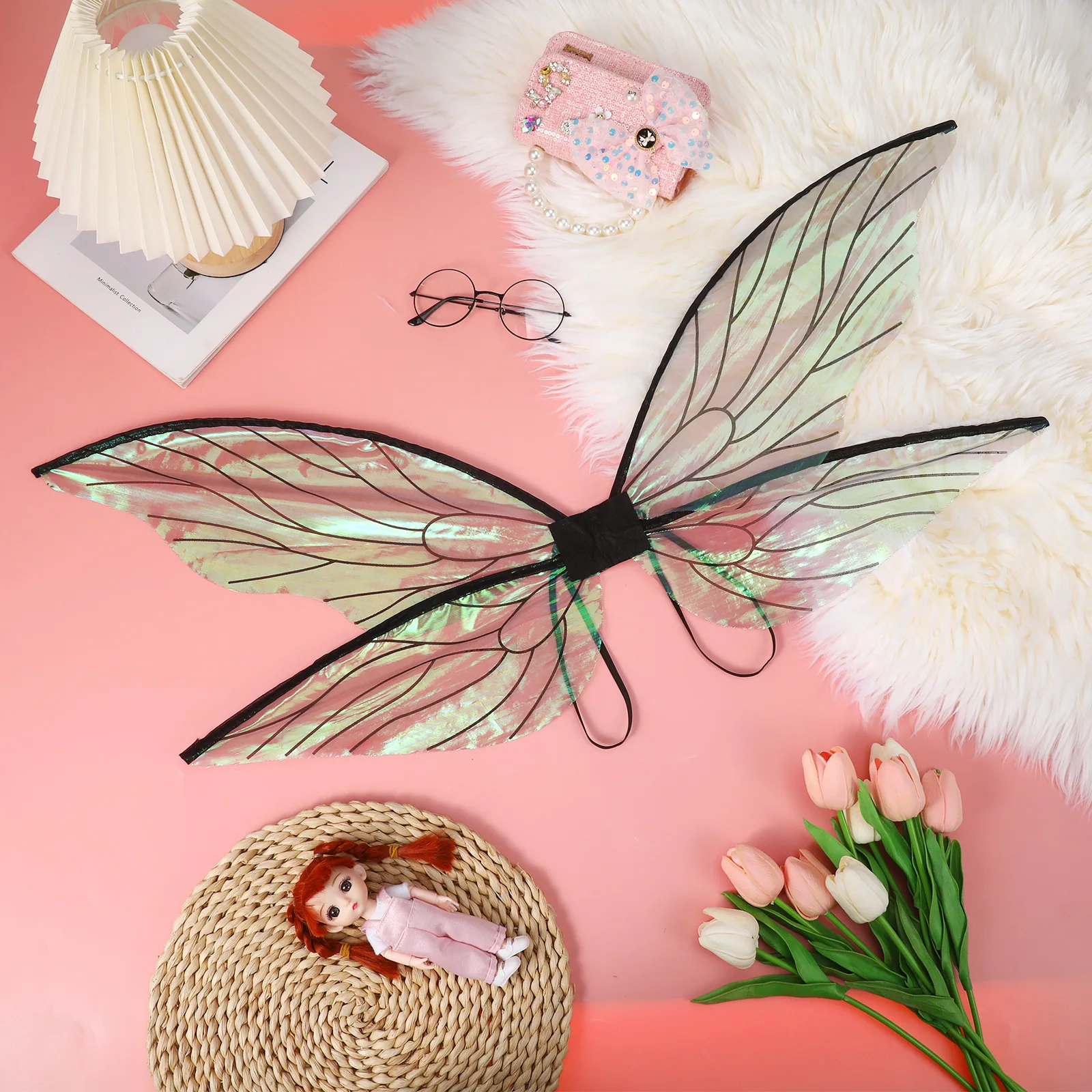 1pcs Cicada Fairy Wing For Cosplay Festival Party Costume Decorative Accessory For Kids Women Girls Stage Performance Carnival