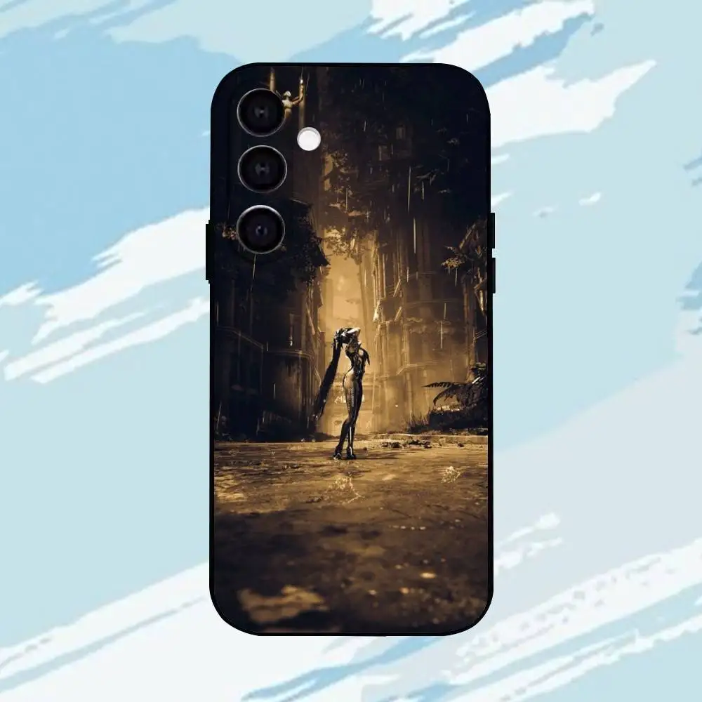 Funda de teléfono G-Game S-Stellar Blade para Samsung Galaxy A73,A72,A71,A70,A53,A52,A51, otros carcasa negra suave ll