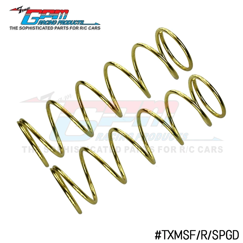 

GPM Spare Springs (Gold) For Front/Rear Dampers For TRAXXAS 1/10 Maxx