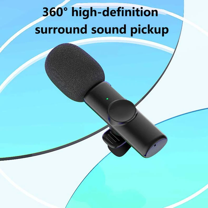 ميكروفون Xiaomi Professional اللاسلكي Lavalier المحمول لتسجيل فيديو الألعاب المباشرة وميكروفون مدونة الفيديو لأجهزة iPhone iPad والكمبيوتر المحمول Android #5