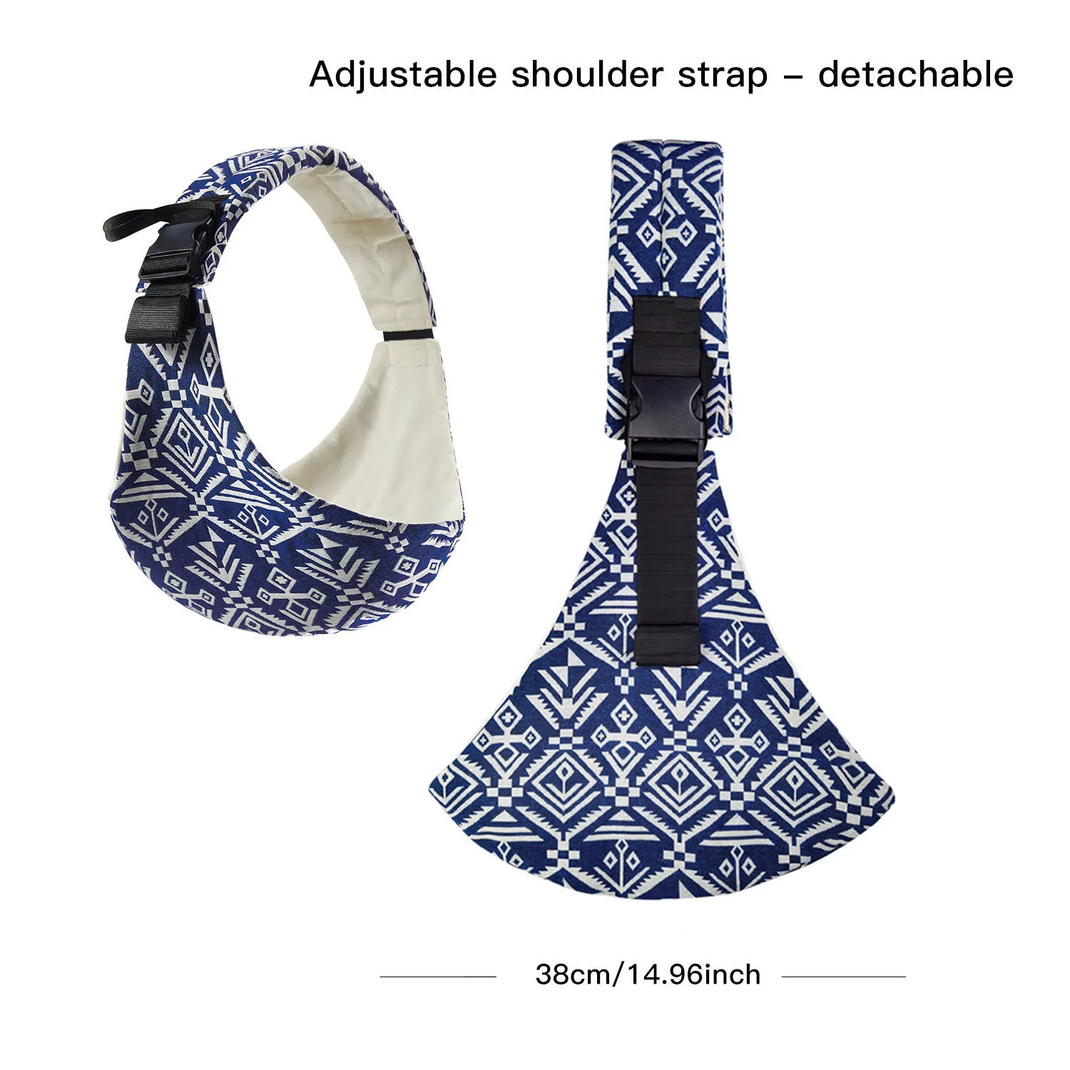 Baby Sling Carrier,Baby Sling for 10-30lbs(Black) Adjustable,Lightweight,Easy to Store,Front & Rear Safety Buckle Design,Travel,