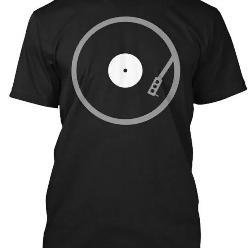Record Player For Vinyl Lovers Audiophile Dj T-Shirt Made in USA S-5XL