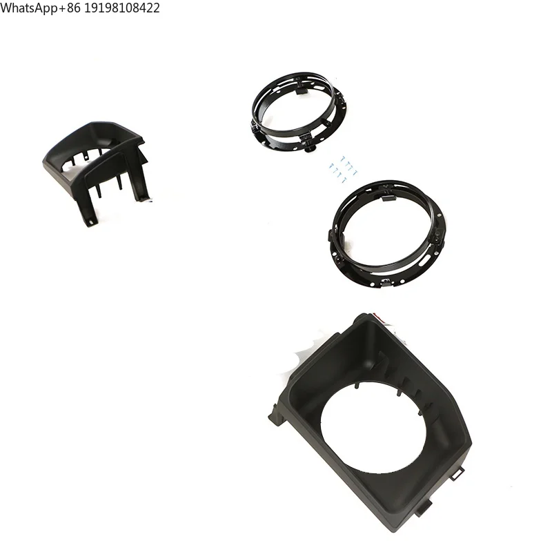 Auto Other Exterior Accessories Car Head Lamp Headlights with Brackets Set Plastic Iron Rings Fit for PAJERO  V20  1991-1999
