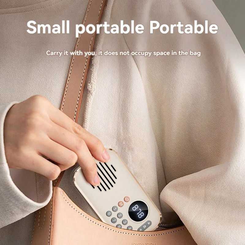 B34B-Portable FM Radio Rechargeable Small Wireless Bluetooth Speaker Surround Stereo Sound USB Vintage Radios