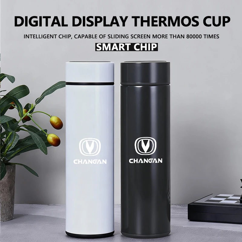 Нержавеющий термос, бутылка для воды, дисплей температуры, термос для Changan Karvaan Raeton PLUS Eado CS35 CS15 CS95 Alsvin