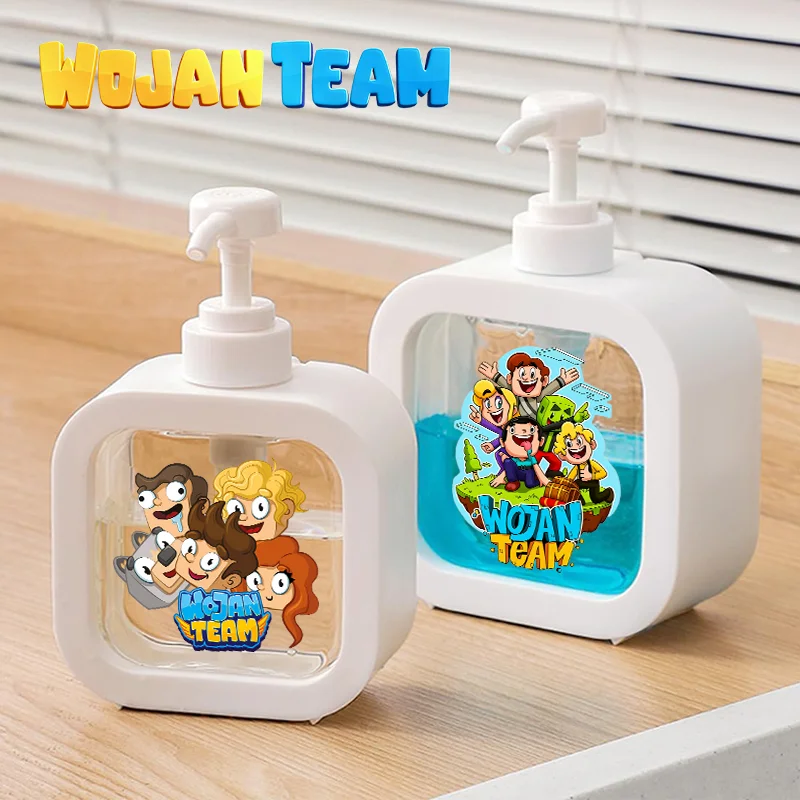 Wojans Team Soap Dispenser Liquid Hand Pump Cartoon Hot Game Refillable Shampoo Bottle Portable Travel Hand Soap Dispenser Gifts
