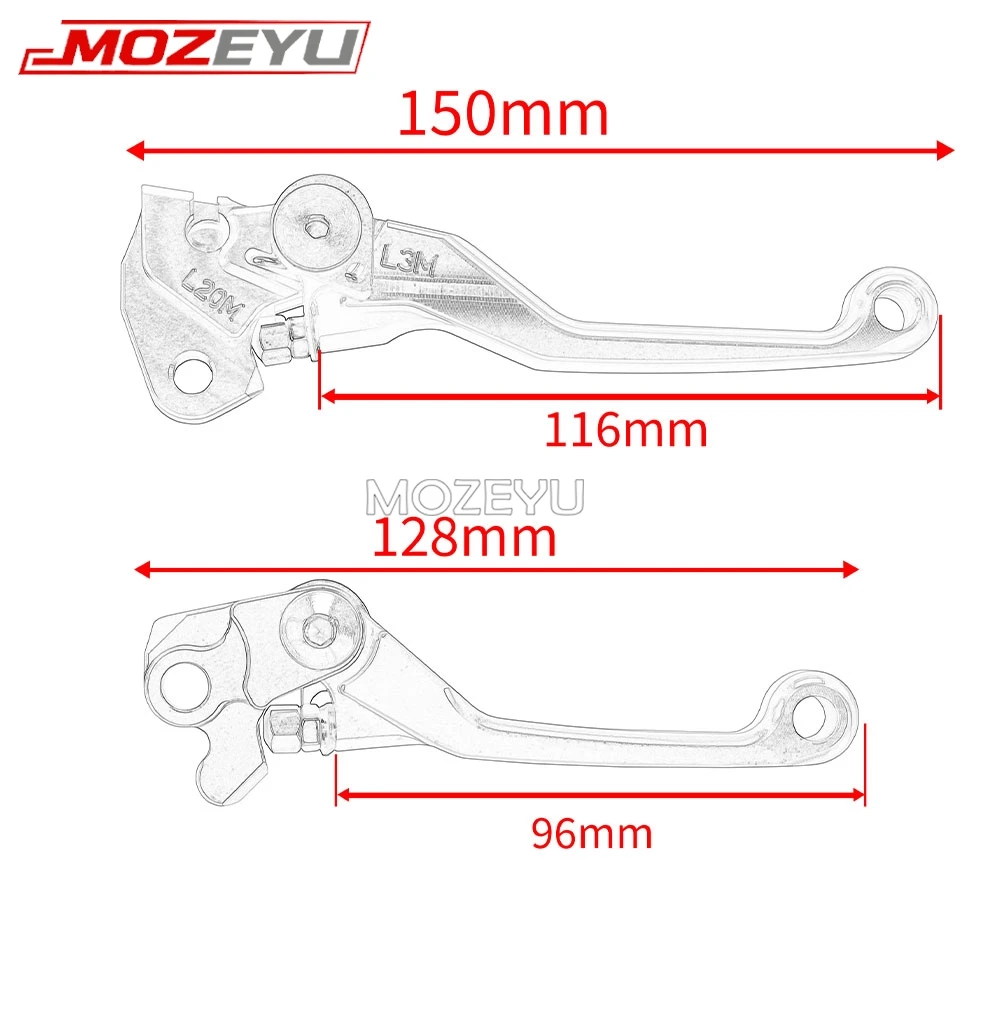 Dirt Bike Handle Hand Handlebar Pivot Brake Clutch Levers For SUZUKI RMX450Z 2010 2018 2011 2012 2013 2017 2016 2015 RMX 450 Z view 6