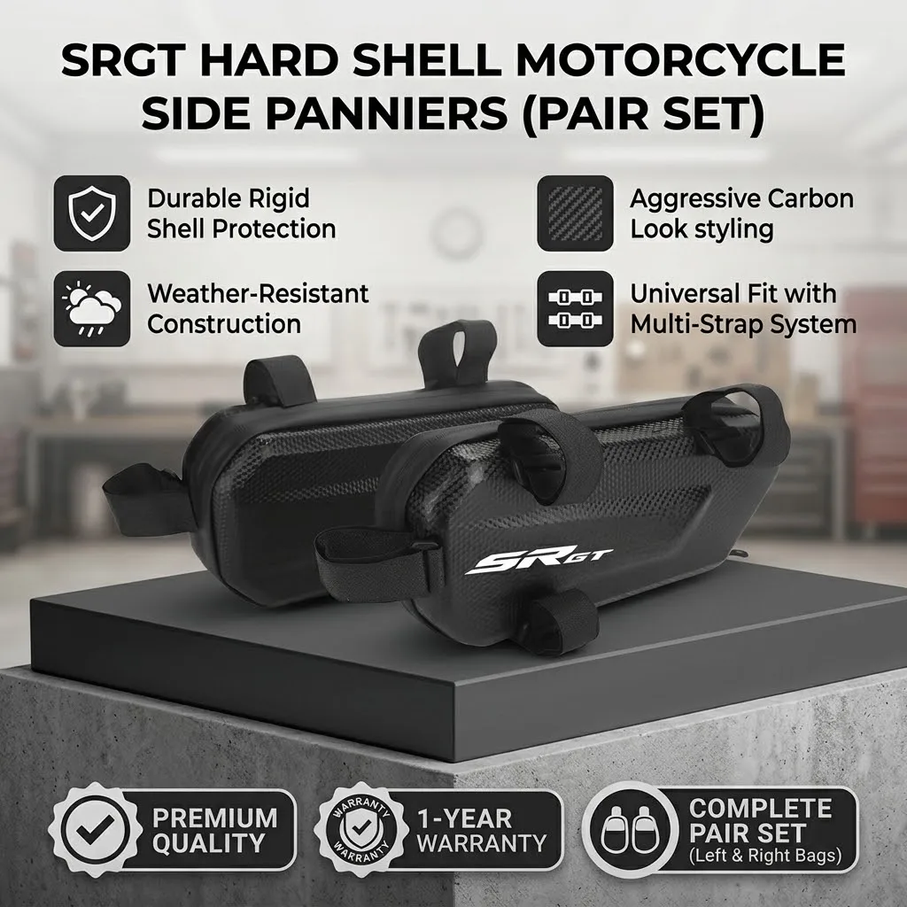 Motorcycle Gear Logo - 360° Waterproof Protection Hard Shell 3L