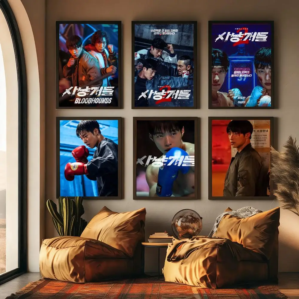 Korean TV Drama b-Bloodhounds Painting Calligraphy Canvas Poster Hallway Bedroom Living Room Home bar Decoration interior Wall