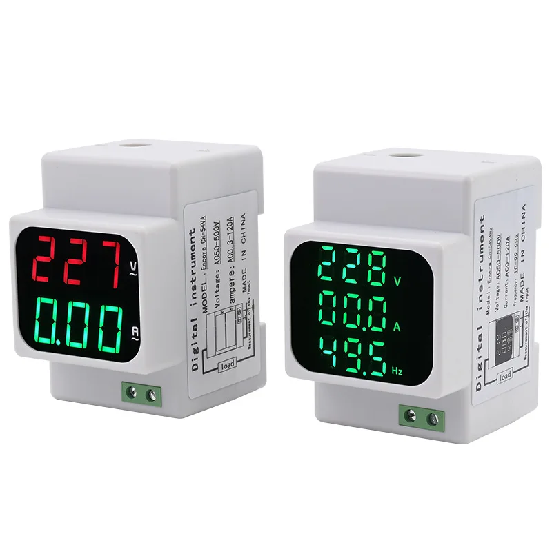 

Rail type voltmeter digital overvoltage under voltage under current adjustable protector D52-2042A