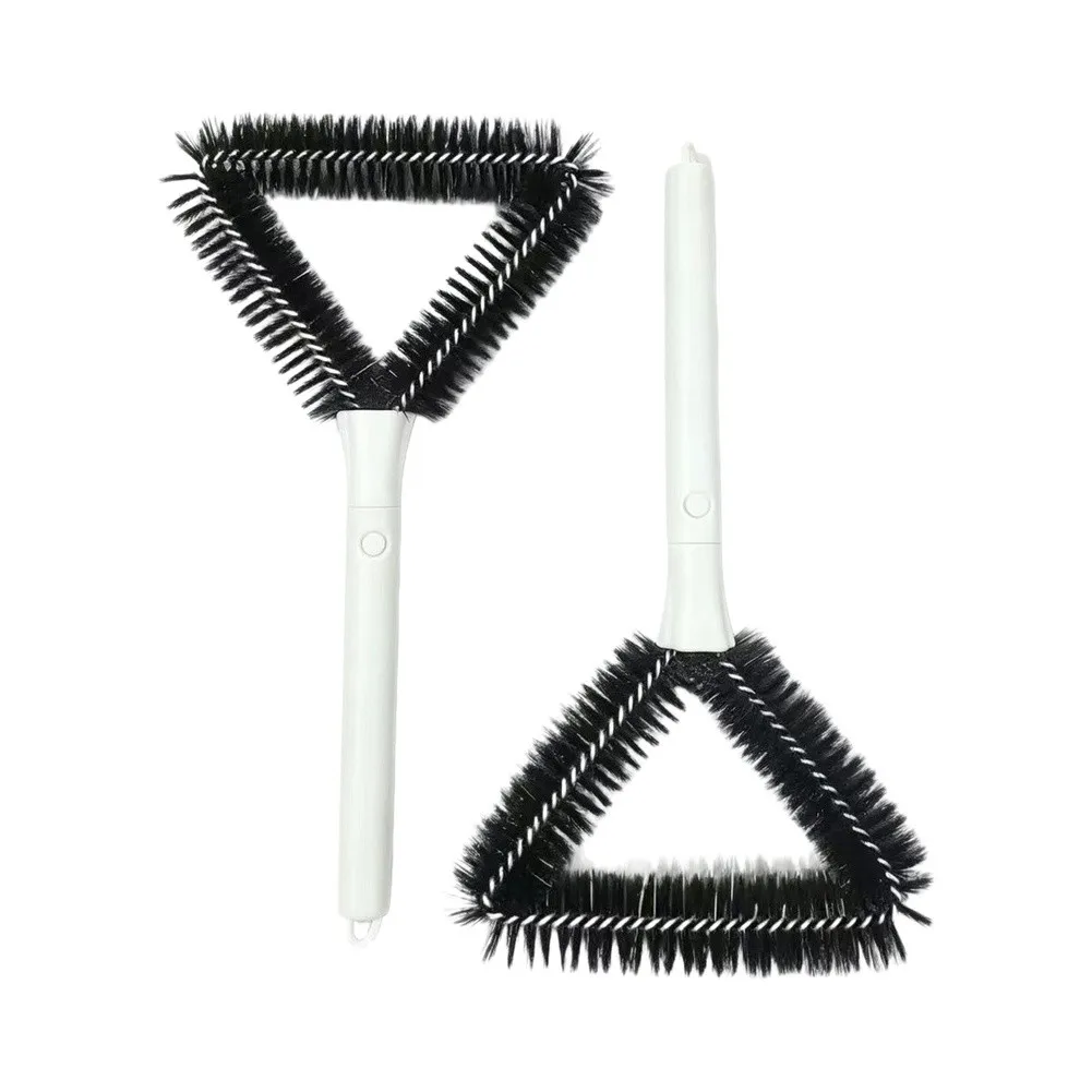 Screen Cleaning Brush No Disassembly Dust Removal Tool Wet Dry Mesh Cleaner With Dense Bristles Ergonomic Handle White 2Pcs