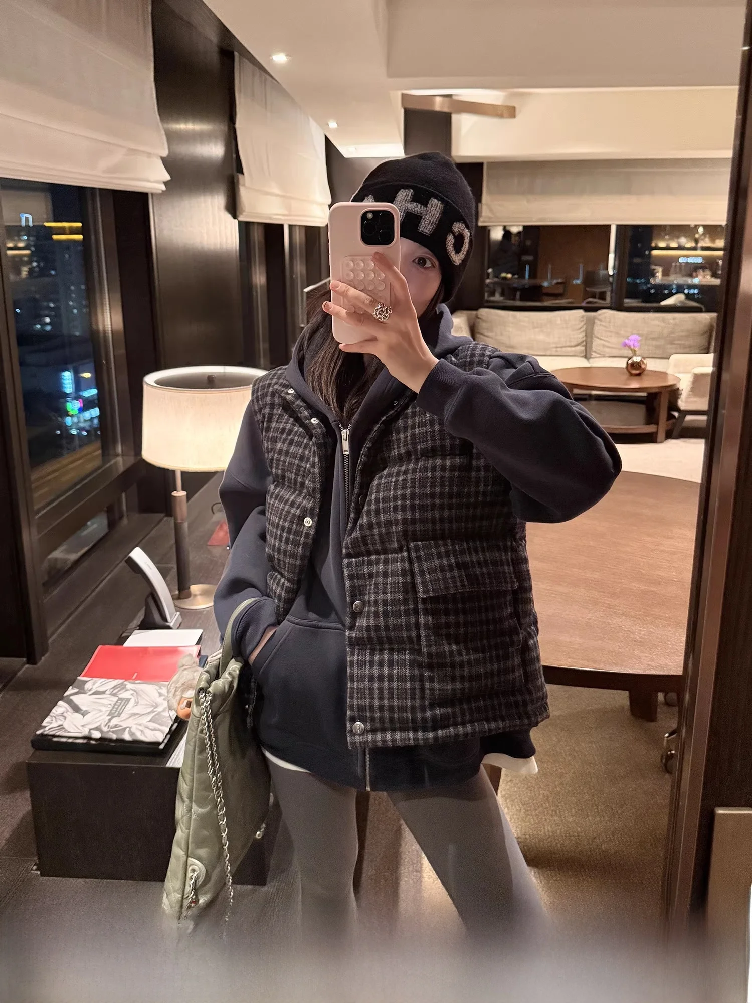 

Модный корейский клетчатый жилет из гусиного пуха для женщин, новинка зимы, Sle Yang Xiaoyao, высококачественный жилет из 95% белого гусиного пуха