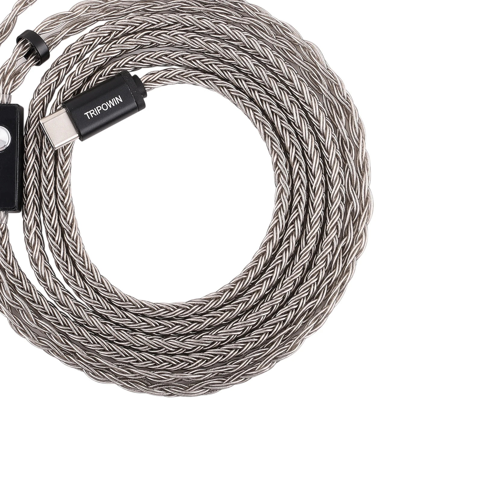 TRIPOWIN Zonie(마이크 포함) 고충실도 32AWG 16코어 은도금 SPC 이어폰 케이블