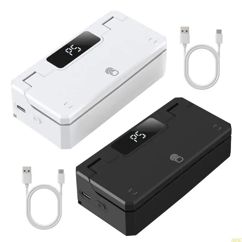 A0NCハンドヘルドフードシーラー3000MAHバッテリー駆動熱シーリングツールスナックバッグヒートシーラーバッグレスラー