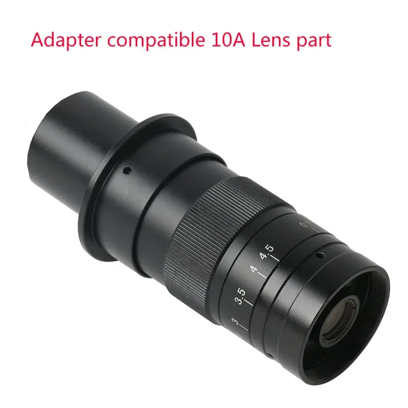 0.35X 0.5X 1X C-Mount Monocular Lens Adapter 1X Adapter Tube for CCD Video Microscope Camera 180X 300X Zoom Lens