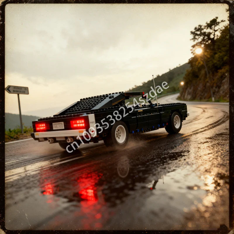 

1690pcs MOC Dodge Charger RT 1 RC Technical Model Building Blocks Christmas Gifts Assemble DIY Idea Education Toys Brick Kids