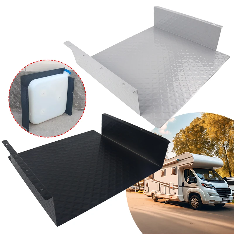 

510x450mm Fuel Tank Guard High Performance Iron Sturdy for Caravans Trailer Black Silver For Eberspacher Universal Fitment