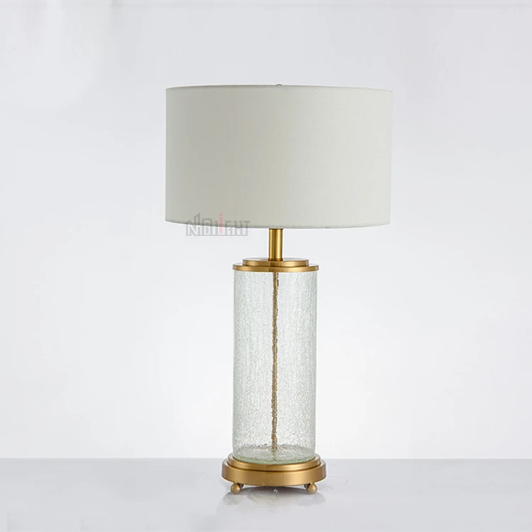 

Wholesale Golden Metal Beside Decoration Crystal Table Lamp for Bedroom Nightstand