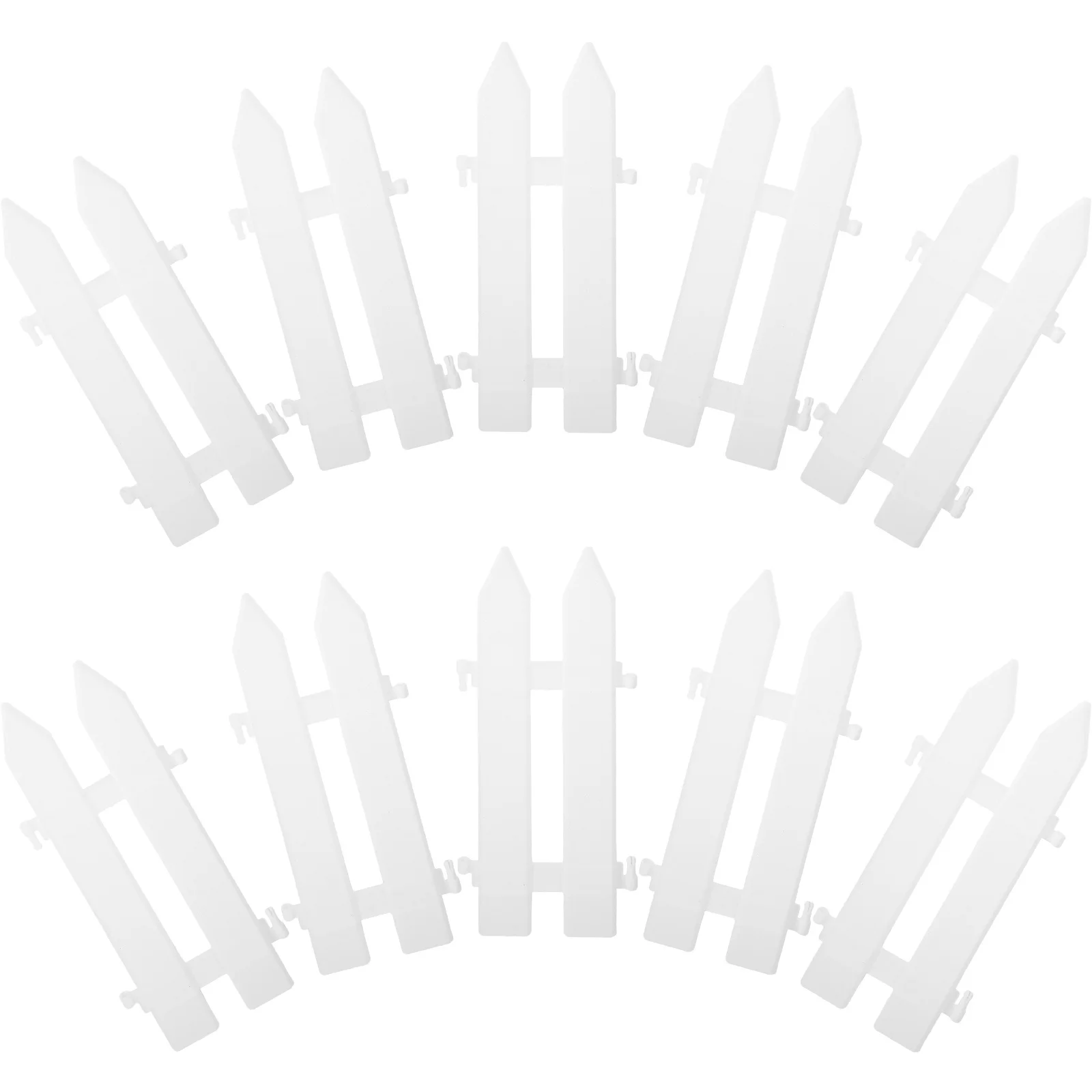 

10pcs Plastic For Garden Lawn Yard Display Outdoor Decor Simulation Fence Courtyard Mall Hotel Decoration Fence